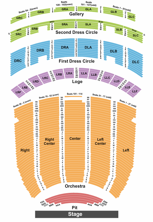 Fabulous Fox Theatre - Atlanta seating chart